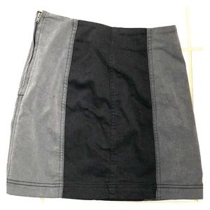 free people color blocked skirt